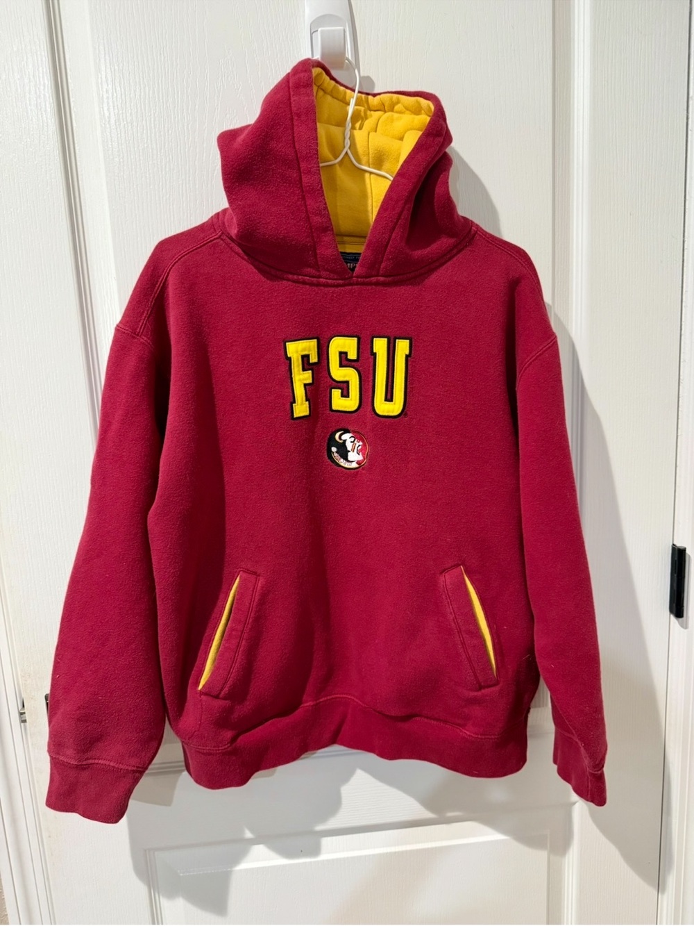 Champs FSU Collegiate Logo Red Hoodie Sweatshirt Sz S